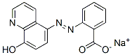 2-[(8-Hydroxy-5-quinolinyl)azo]benzoic acid sodium salt Structure