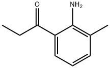 1-프로판온,1-(2-아미노-3-메틸페닐)- 구조식 이미지