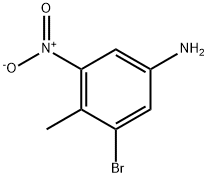 5-AMINO1-BROMO-2-METHYL-3-NITROBENZENE Structure