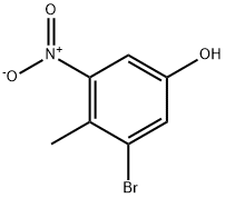 2-BROMO-4-HYDROXY-6-NITROTOLUENE 구조식 이미지