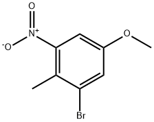 2-BROMO-4-METHOXY-6-NITROTOLUENE 구조식 이미지
