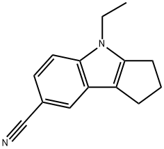 시클로펜트[b]인돌-7-카르보니트릴,4-에틸-1,2,3,4-테트라히드로-(9CI) 구조식 이미지