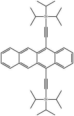 5,12-bis((triisopropylsilyl)ethynyl)tetracene 구조식 이미지