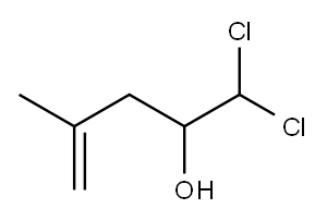 1,1-Dichloro-4-methyl-4-penten-2-ol 구조식 이미지