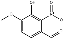 3-HYDROXY-4-METHOXY-2-NITRO-BENZALDEHYDE Structure