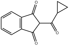 2-(cyclopropanecarbonyl)indene-1,3-dione Structure