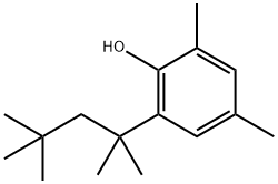 6-(1,1,3,3-tetramethylbutyl)-2,4-xylenol  Structure