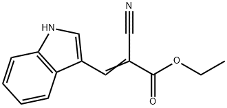 ethyl 2-cyano-3-(1H-indol-3-yl)acrylate Structure