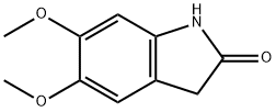 5,6-DIMETHOXY-1,3-DIHYDRO-INDOL-2-ONE 구조식 이미지