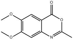 6,7-DIMETHOXY-2-METHYL-3,1-BENZOXAZIN-4-ONE 구조식 이미지