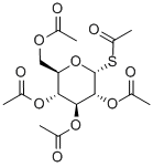1-Thio-alpha-D-glucopyranose pentaacetate Structure
