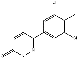 6-(3,5-다이클로로-4-메틸페닐)-3-(2H)-피리다지논 구조식 이미지