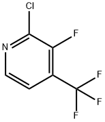 2-CHLORO-3-FLUORO-4-(TRIFLUOROMETHYL)PYRIDINE 구조식 이미지