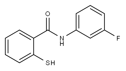 Benzamide, N-(3-fluorophenyl)-2-mercapto- (9CI) 구조식 이미지