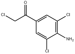 1-(4-AMino-3,5-dichlorophenyl)-2-chloro-ethanone 구조식 이미지