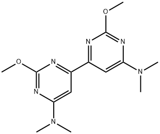 2,2'-디메톡시-N,N,N',N'-테트라메틸-4,4'-비피리미딘-6,6'-디아민 구조식 이미지