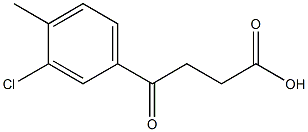 3-(3-Chloro-4-methylbenzoyl)propionic acid 구조식 이미지