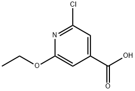 4-피리딘카르복실산,2-클로로-6-에톡시- 구조식 이미지
