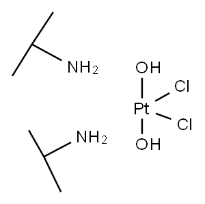 dichlorodihydroxybis(isopropylamine)platinum Structure