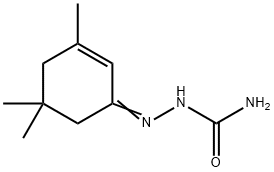 3,5,5-Trimethyl-2-cyclohexen-1-one semicarbazone 구조식 이미지
