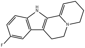 9-fluoro-2,3,4,6,7,12-hexahydroindolo[2,3-a]quinolizine 구조식 이미지