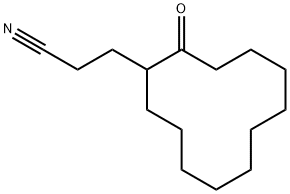 3-(2-OXOCYCLODODECYL)PROPANENITRILE 구조식 이미지