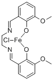 IRON, CHLORO[[2,2'-[1,2-ETHANEDIYLBIS[(NITRILO-KN)METHYLIDYNE]]BIS[6-METHOXYPHENOLATO-KO]](2-)]-, (SP-5-13)- Structure