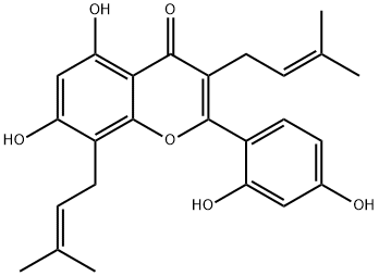 Mulberrin 구조식 이미지