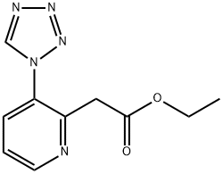 ETHYL 2-(3-(1H-TETRAZOL-1-YL)PYRIDIN-2-YL)ACETATE Structure