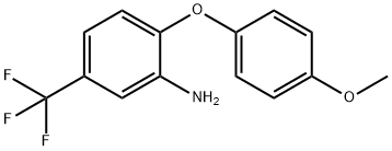 3-아미노-4-(4-메톡시페녹시)벤조트리플루오라이드 구조식 이미지