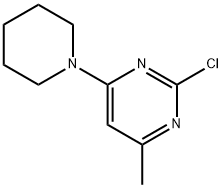 2-chloro-4-methyl-6-piperidinopyrimidine 구조식 이미지