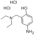 4-AMINO-ALPHA-DIETHYLAMINO-O-CRESOL DIHYDROCHLORIDE Structure