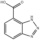 1H-벤조트리아졸-7-카르복실산 구조식 이미지