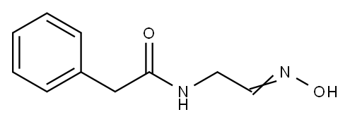 2-(2-phenylacetamido)acetaldehyde oxime 구조식 이미지