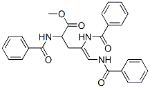 Methyl (4Z)-2,4,5-tris(benzoylamino)-4-pentenoate Structure