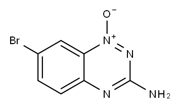 3-AMINO-7-BROMO-1,2,4-BENZOTRIAZINE-1-OXIDE Structure