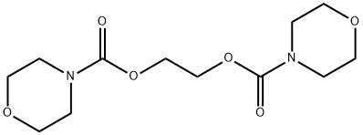 2-(모르폴린-4-카보닐옥시)에틸모르폴린-4-카복실레이트 구조식 이미지