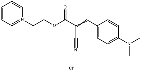 1-[2-[[2-cyano-3-[4-(dimethylamino)phenyl]-1-oxoallyl]oxy]ethyl]pyridinium chloride  Structure