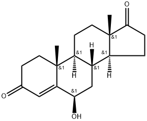 6A-HYDROXY-ANDROST-4-ENE-3,17-DIONE Structure