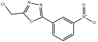 2-CHLOROMETHYL-5-(3-NITRO-PHENYL)-[1,3,4]OXADIAZOLE Structure