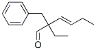 2-(but-1-enyl)-2-ethyl-3-phenylpropionaldehyde 구조식 이미지
