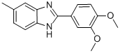 2-(3,4-DIMETHOXYPHENYL)-5-METHYL-1H-BENZIMIDAZOLE 구조식 이미지