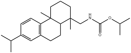 propan-2-yl N-[(1,4a-dimethyl-7-propan-2-yl-2,3,4,9,10,10a-hexahydroph enanthren-1-yl)methyl]carbamate 구조식 이미지