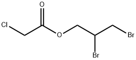 Chloroacetic acid 2,3-dibromopropyl ester 구조식 이미지