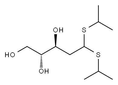 5,5-bis(propan-2-ylsulfanyl)pentane-1,2,3-triol 구조식 이미지