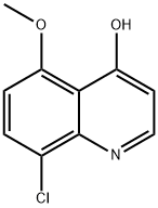 8-Chloro-5-methoxyquinolin-4-ol 구조식 이미지