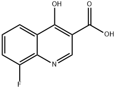 8-FLUORO-4-HYDROXYQUINOLINE-3-CARBOXYLIC ACID Structure