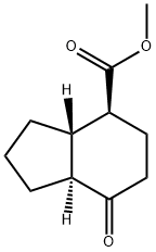 1H-Indene-4-carboxylicacid,octahydro-7-oxo-,methylester,(3aS,4S,7aS)-(9CI) 구조식 이미지