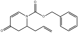 benzyl 2-allyl-3,4-dihydro-4-oxopyridine-1(2H)-carboxylate 구조식 이미지