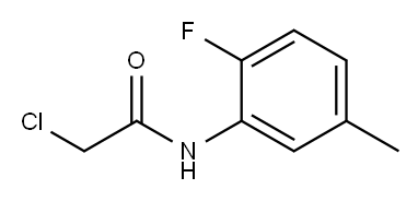 2-chloro-N-(2-fluoro-5-methylphenyl)acetamide Structure